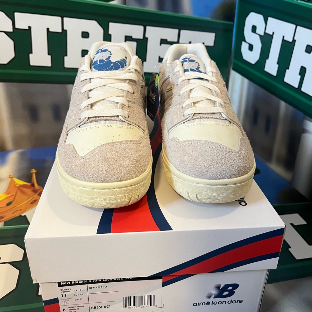 New Balance 550 Aime Leon Dore Sneakers Grey Suede